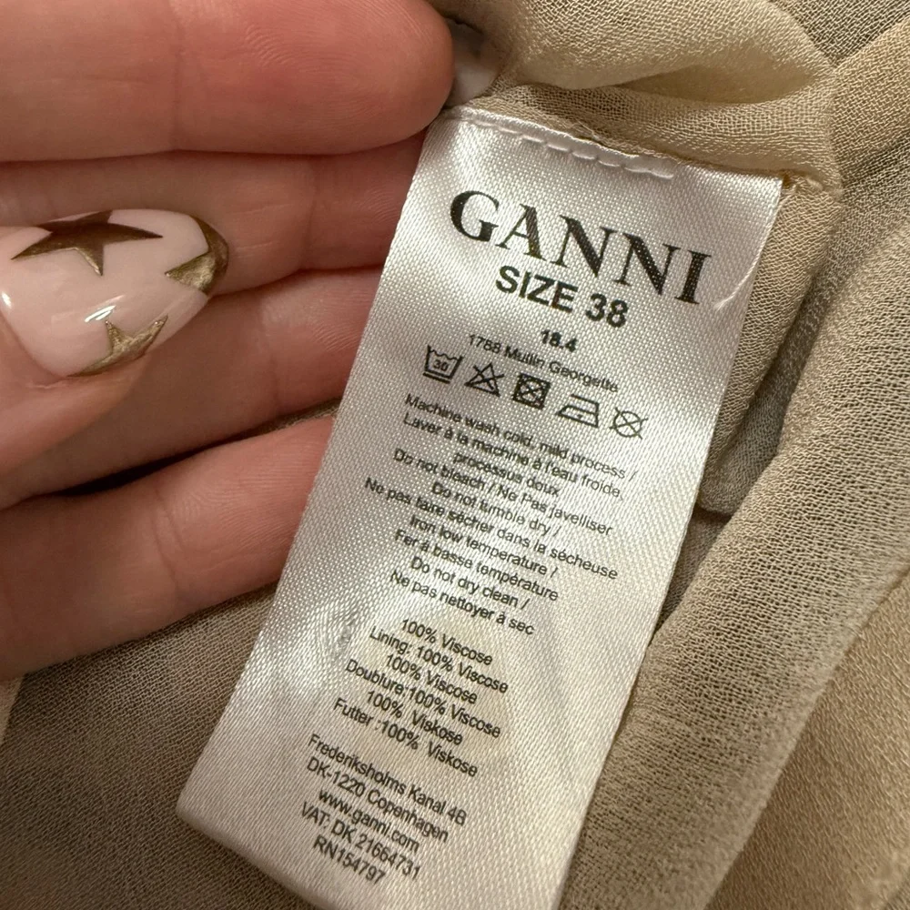 Gianni - Mullin Georgette Ruffle Mini Dress - Leopard - size 8 - EXCELLENT Cond - Picture 11 of 14